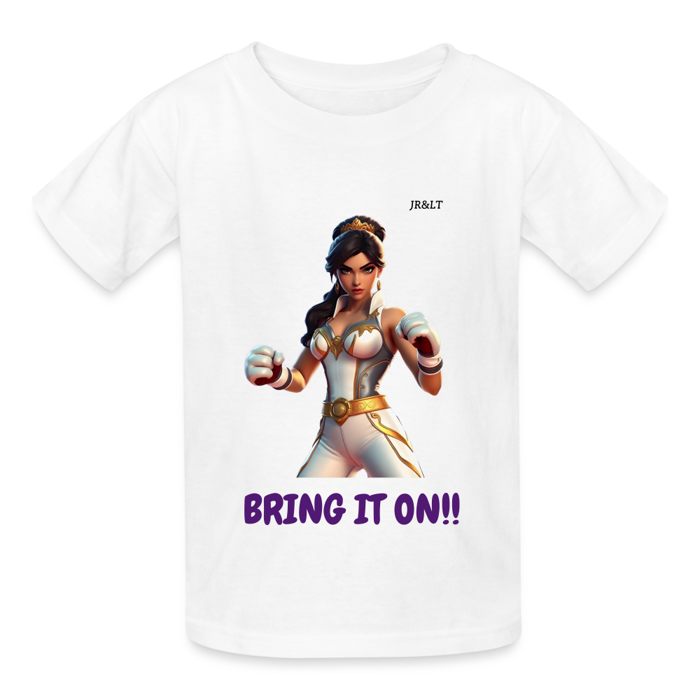 BOXING PRINCESS - KID'S TSHIRT - white