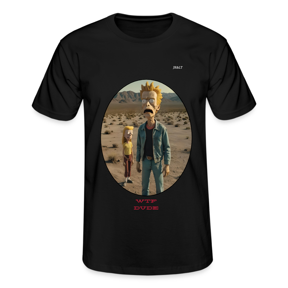 WTF DUDE!! MEN'S CLASSIC T-SHIRT - black