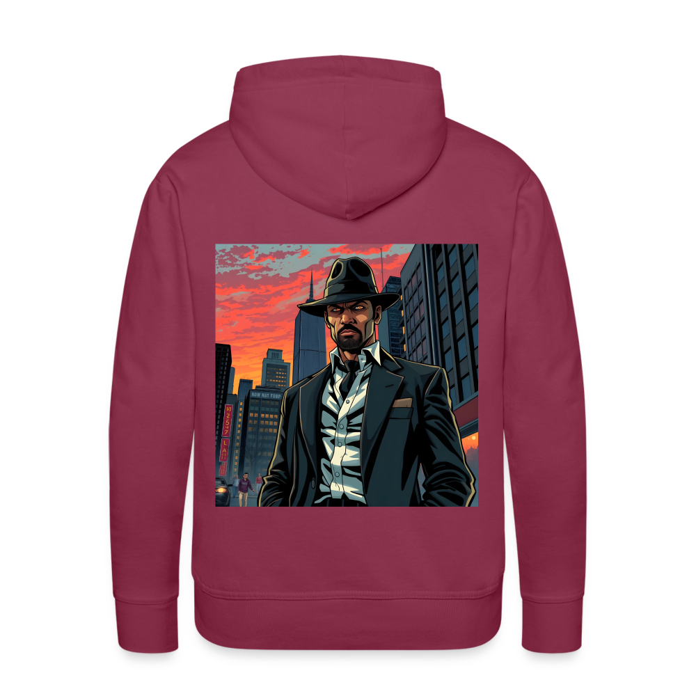 OLD SCHOOL VILLAIN - MEN'S HOODIE - bordeaux