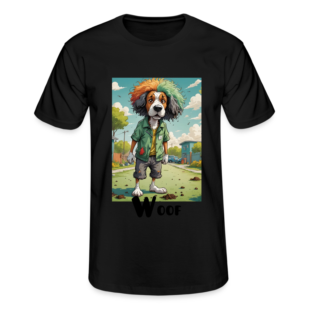 WOOF!! MEN'S CLASSIC T-SHIRT - black
