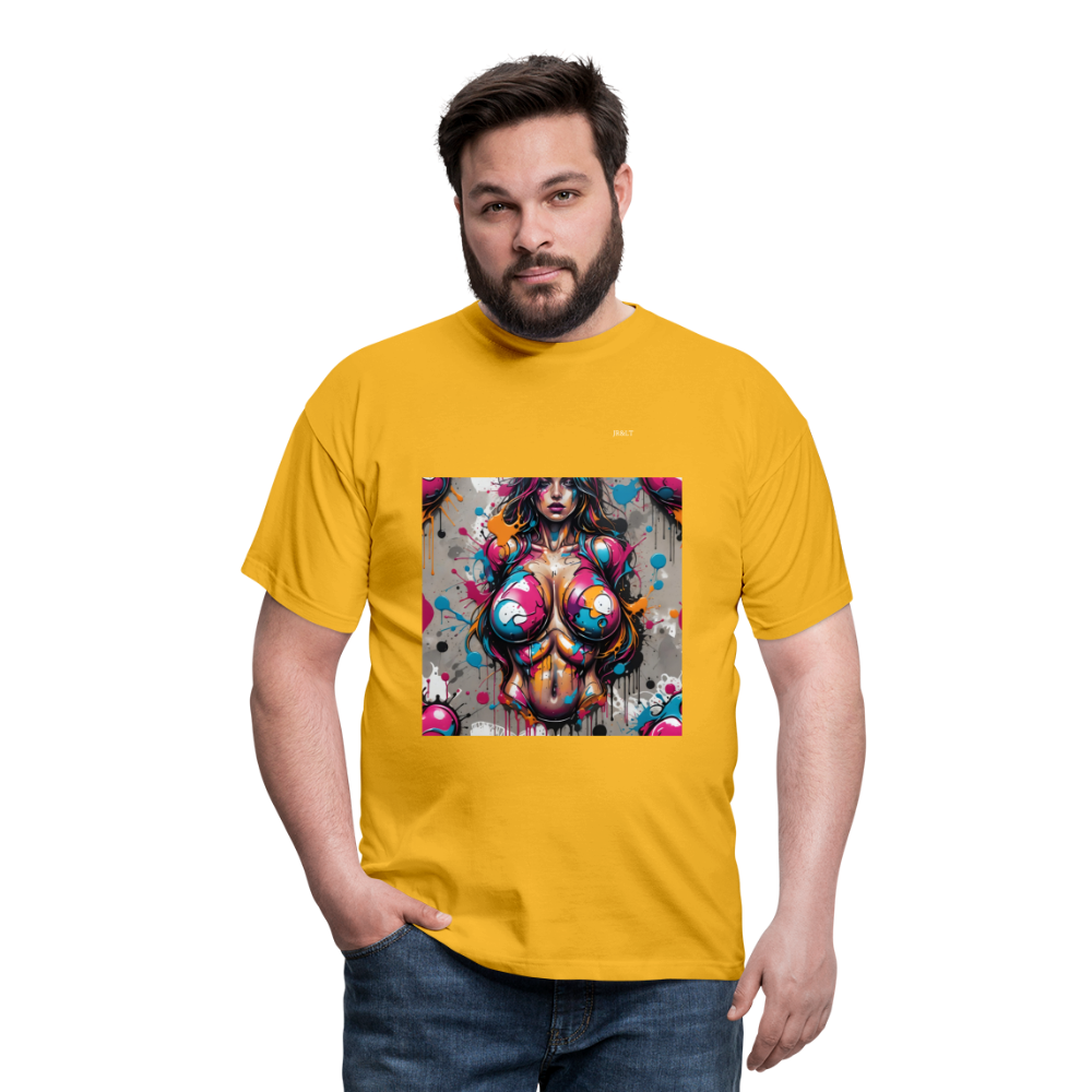 BOOB'S MENS CLASSIC T-SHIRT - yellow