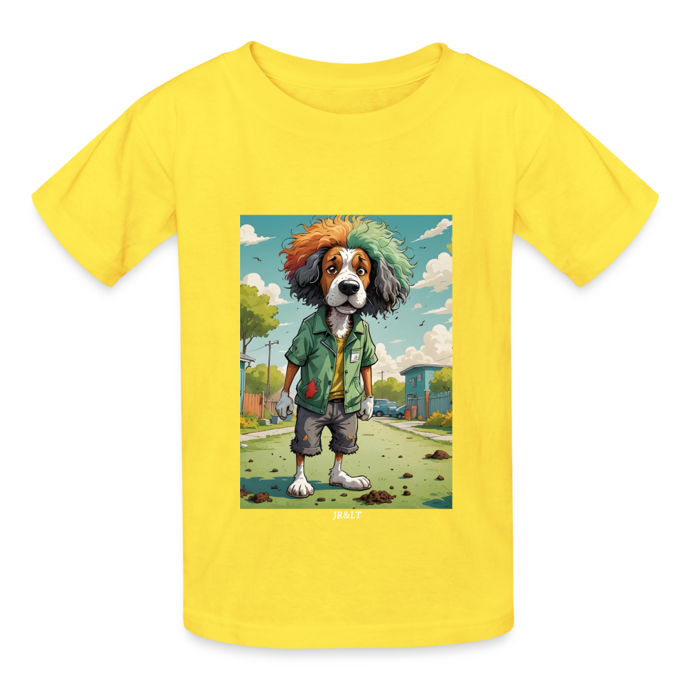 WOOF - CHILDREN'S T-SHIRT - yellow