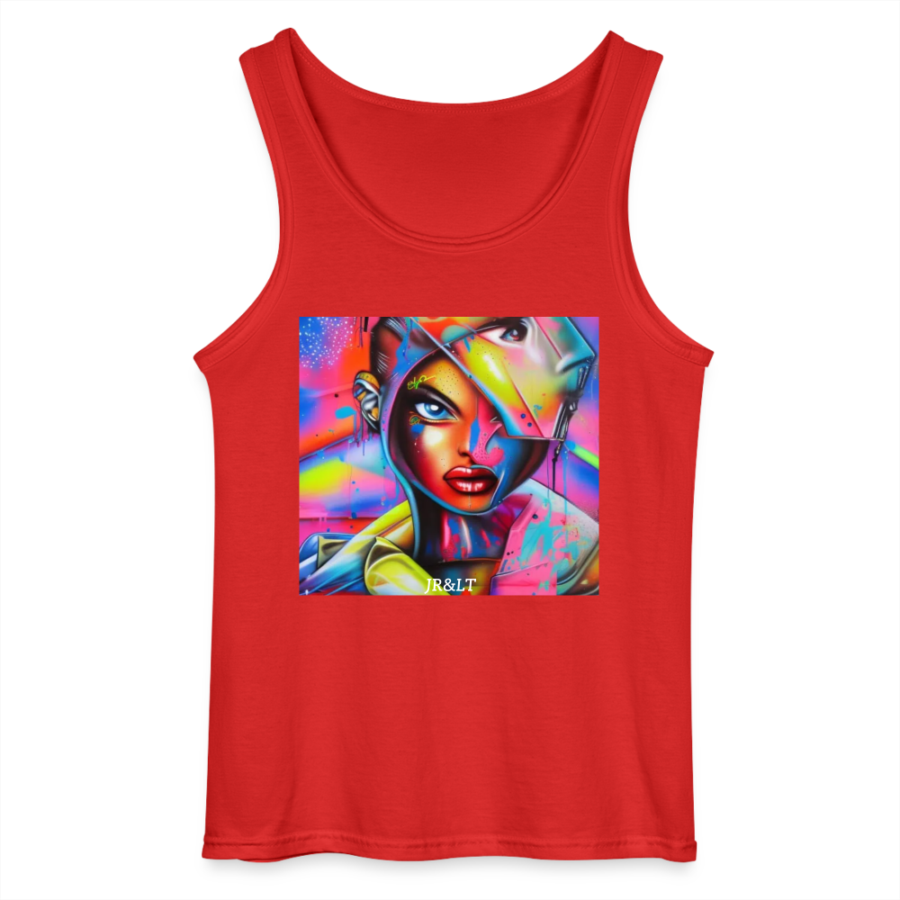 " DEAD INSIDE" MEN'S TANK TOP - red
