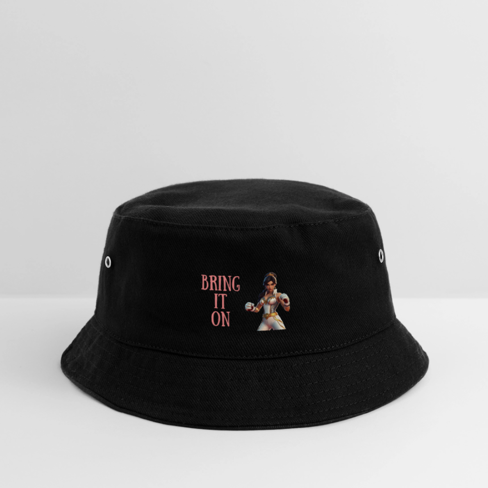 PRINCESS IN TRAINIING - CHICLREN'S BUCKET HAT - black