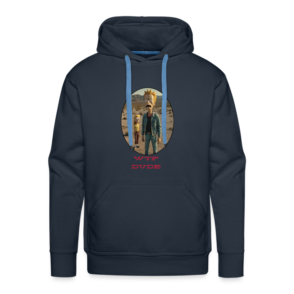 WTF DUDE!! MEN'S HOODIE - navy
