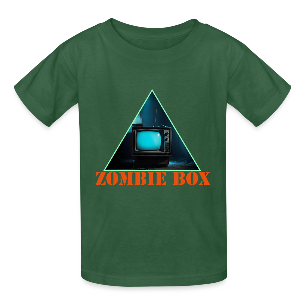 ZOMBIE BOX - CHILDREN'S T-SHIRT - bottle green