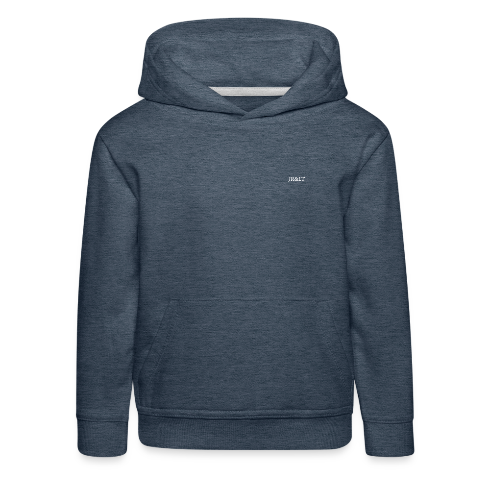 JR<'S CLASSIC LOGO CHILDREN'S HOODIE - heather denim