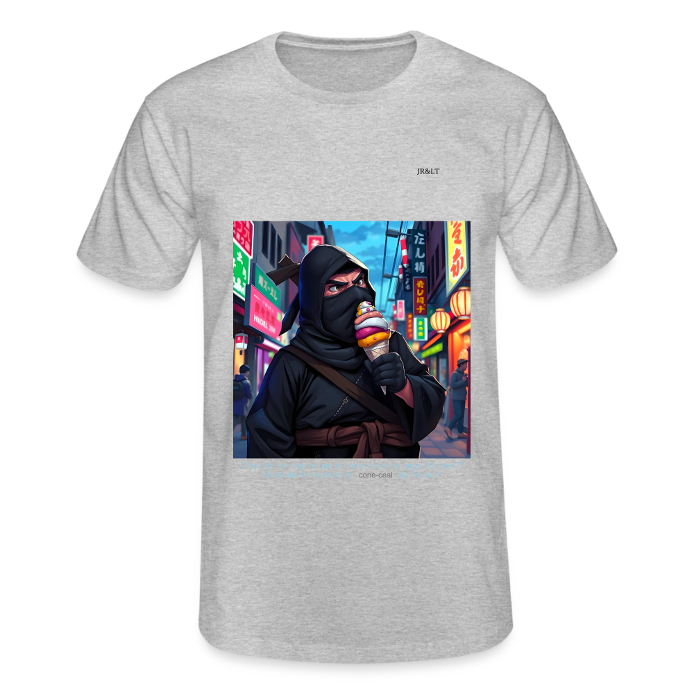 ICE-CREAM NINJA- MENS CLASSIC T-SHIRT - heather grey