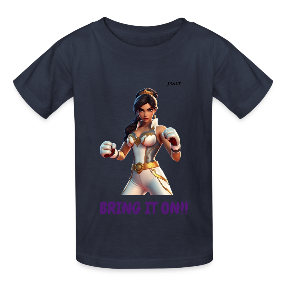 BOXING PRINCESS - KID'S TSHIRT - navy