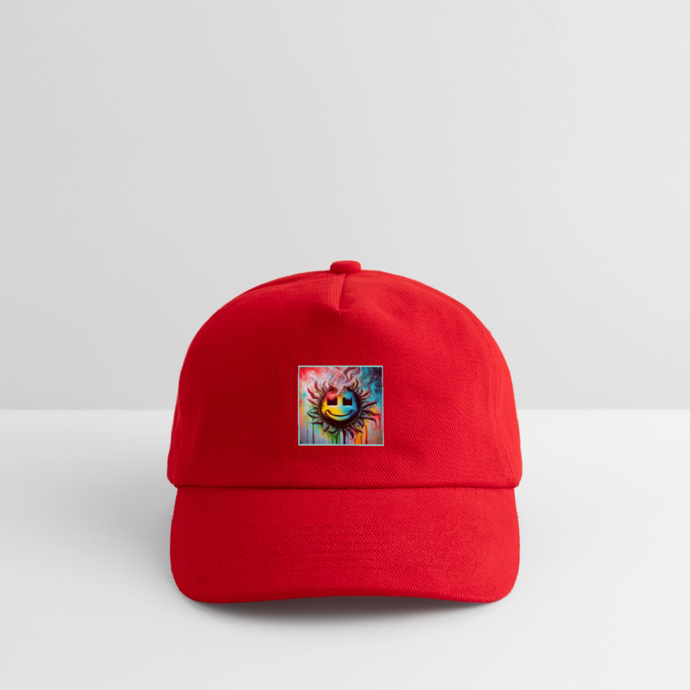 JR< TRADEMARKED LOGO - KIDS BASEBALL CAP - red