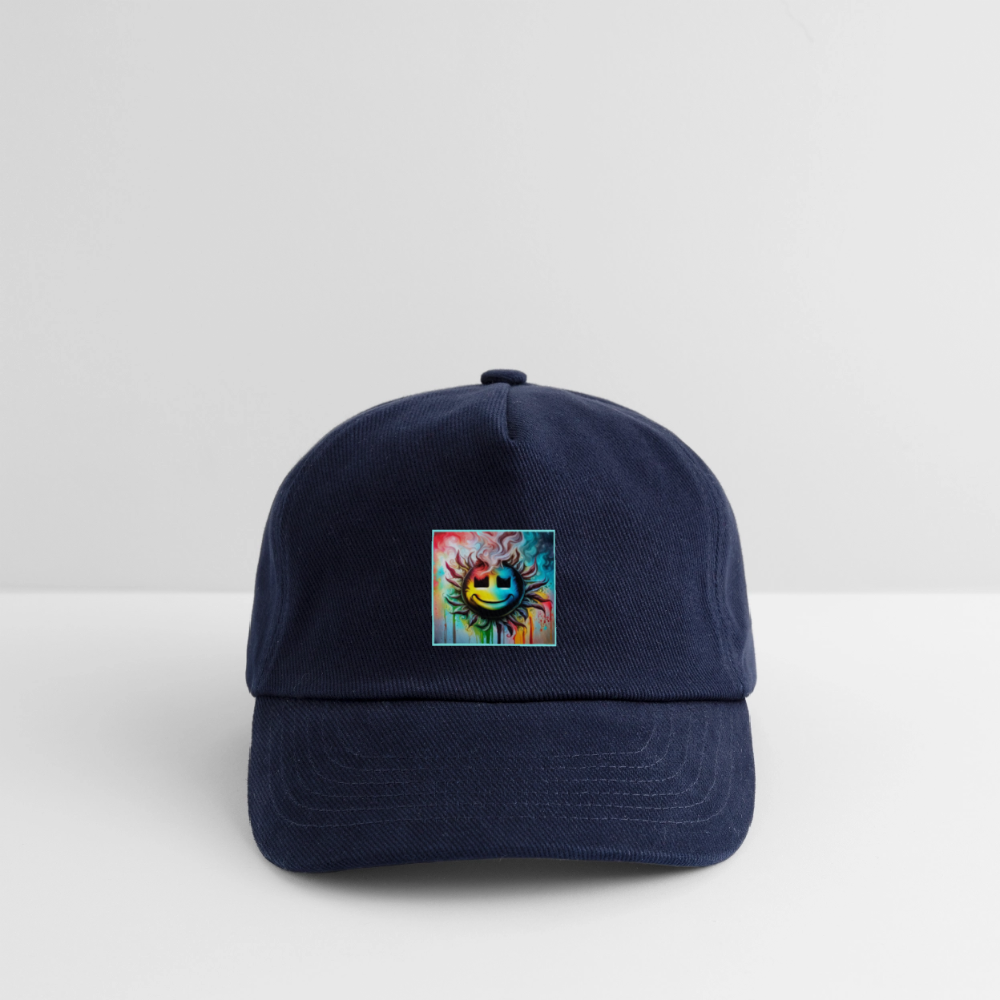 JR< TRADEMARKED LOGO - KIDS BASEBALL CAP - navy