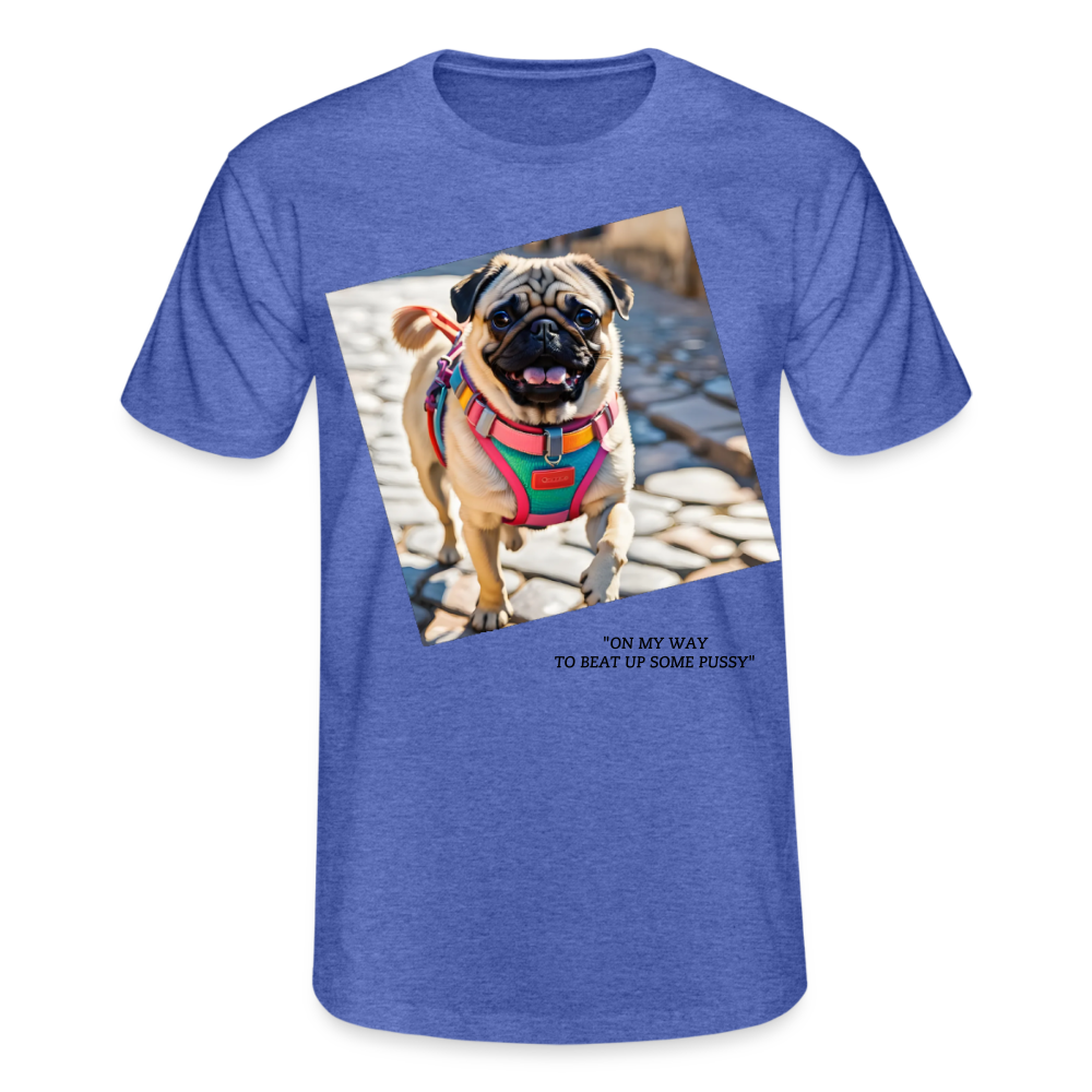 PUG - MEN'S CLASSIC T-SHIRT - heather blue