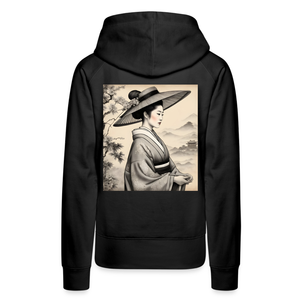 WOMAN AT PEACE - WOMEN'S HOODIE - black