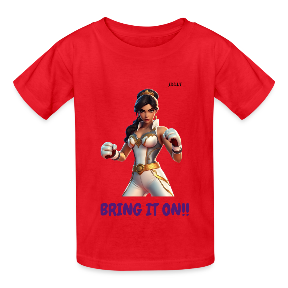 BOXING PRINCESS - KID'S TSHIRT - red