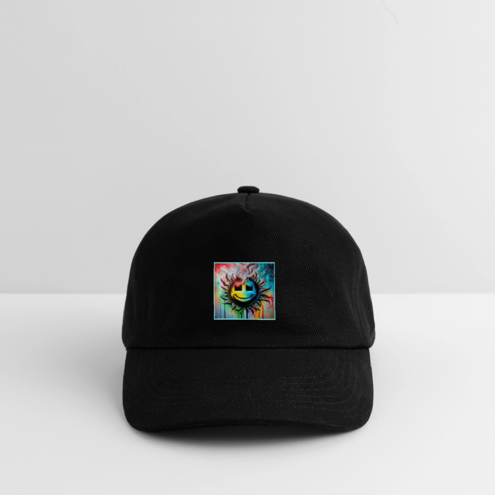 JR< TRADEMARKED LOGO - KIDS BASEBALL CAP - black