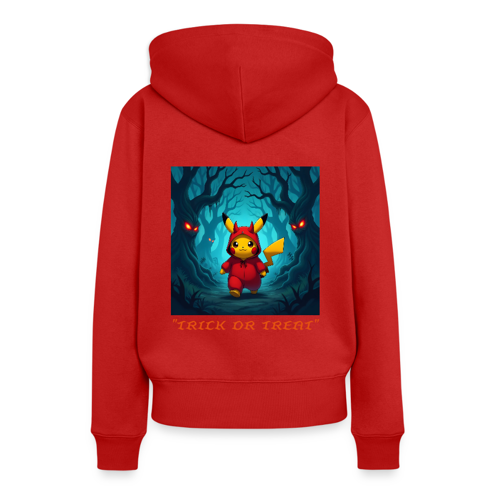 "TRICK OR TREAT" - WOMEN'S HOODIE - red