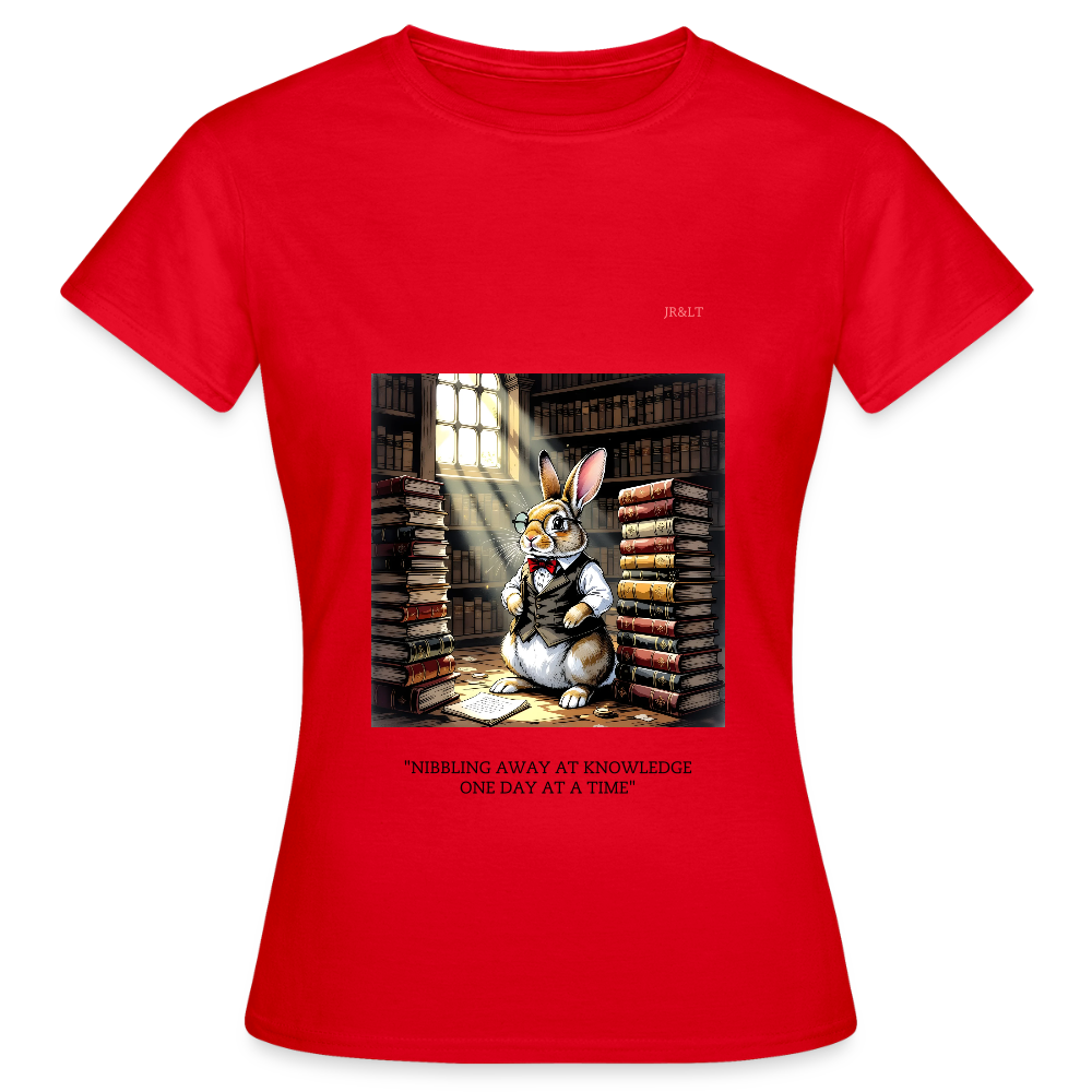 "PROFESSOR FLUFFY" - WOMEN'S CLASSIC T-SHIRT - red