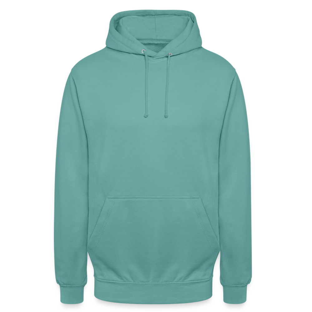 "WITH GREAT UDDERS" WOMEN'S HOODIE - pastel turquoise
