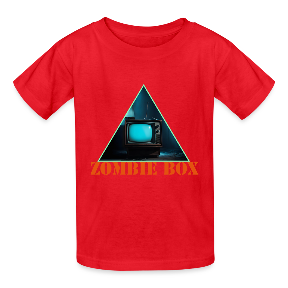 ZOMBIE BOX - CHILDREN'S T-SHIRT - red