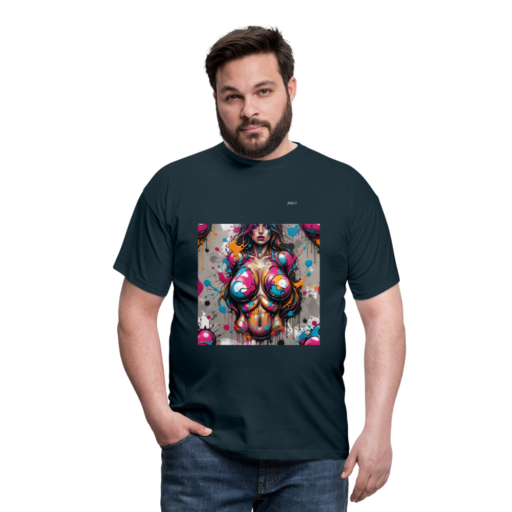 BOOB'S MENS CLASSIC T-SHIRT - navy