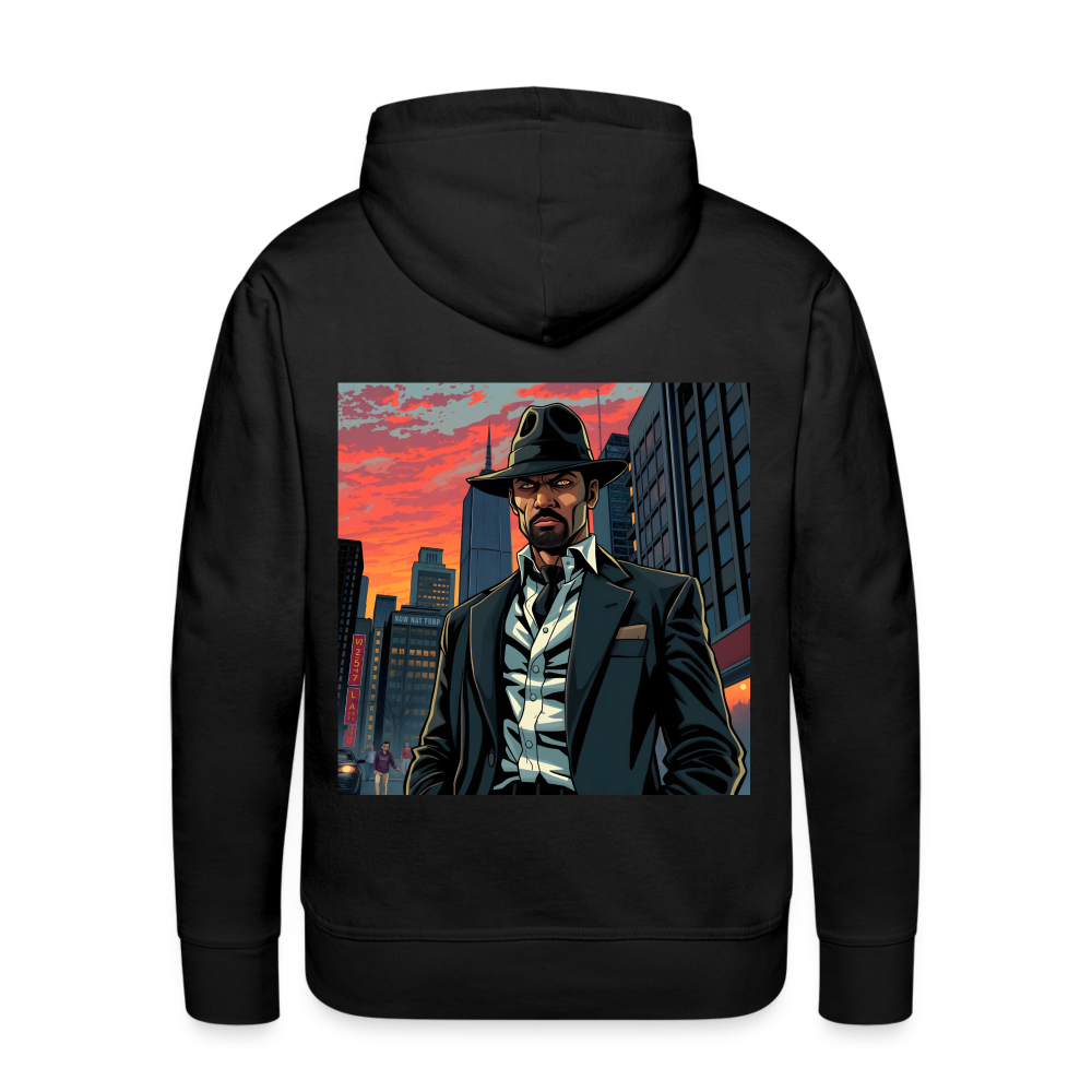 OLD SCHOOL VILLAIN - MEN'S HOODIE - black