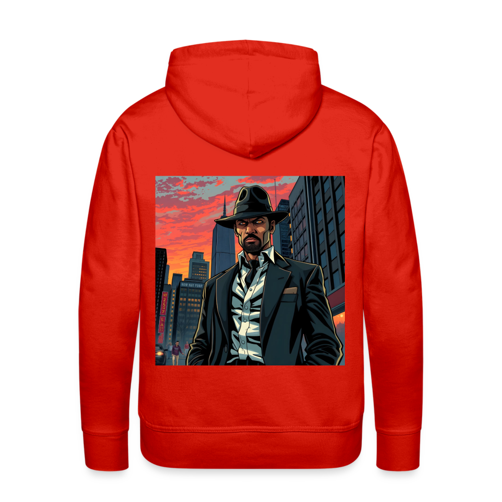 OLD SCHOOL VILLAIN - MEN'S HOODIE - red