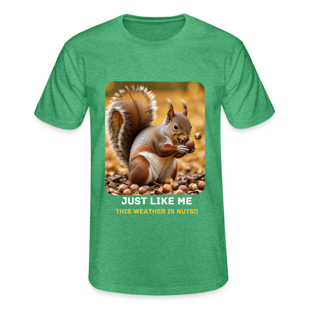 THIS WEATHER IS NUTS - MENS CLASSIC T-SHIRT - heather green