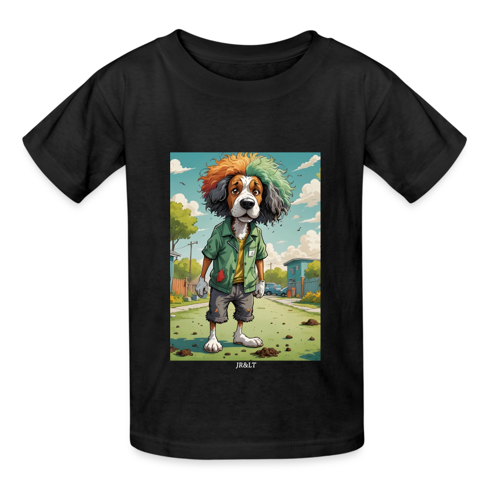 WOOF - CHILDREN'S T-SHIRT - black