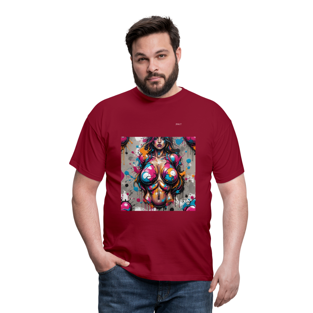 BOOB'S MENS CLASSIC T-SHIRT - brick red