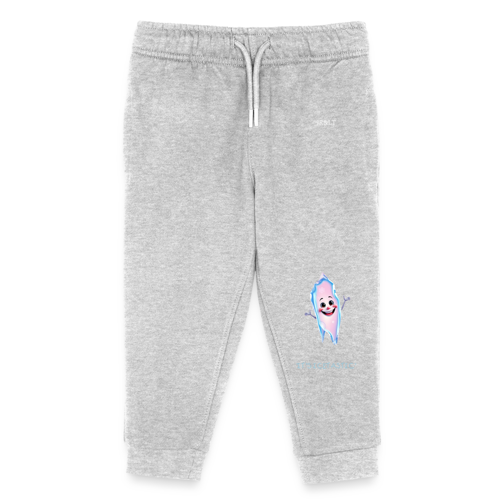 IT'S ICETASTIC’ - KIDS ORGANIC JOGGERS - heather grey