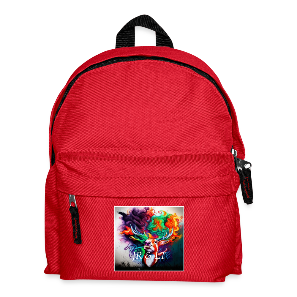 OUR TRADE MARKED LOGO - KID'S BACK PACK - red