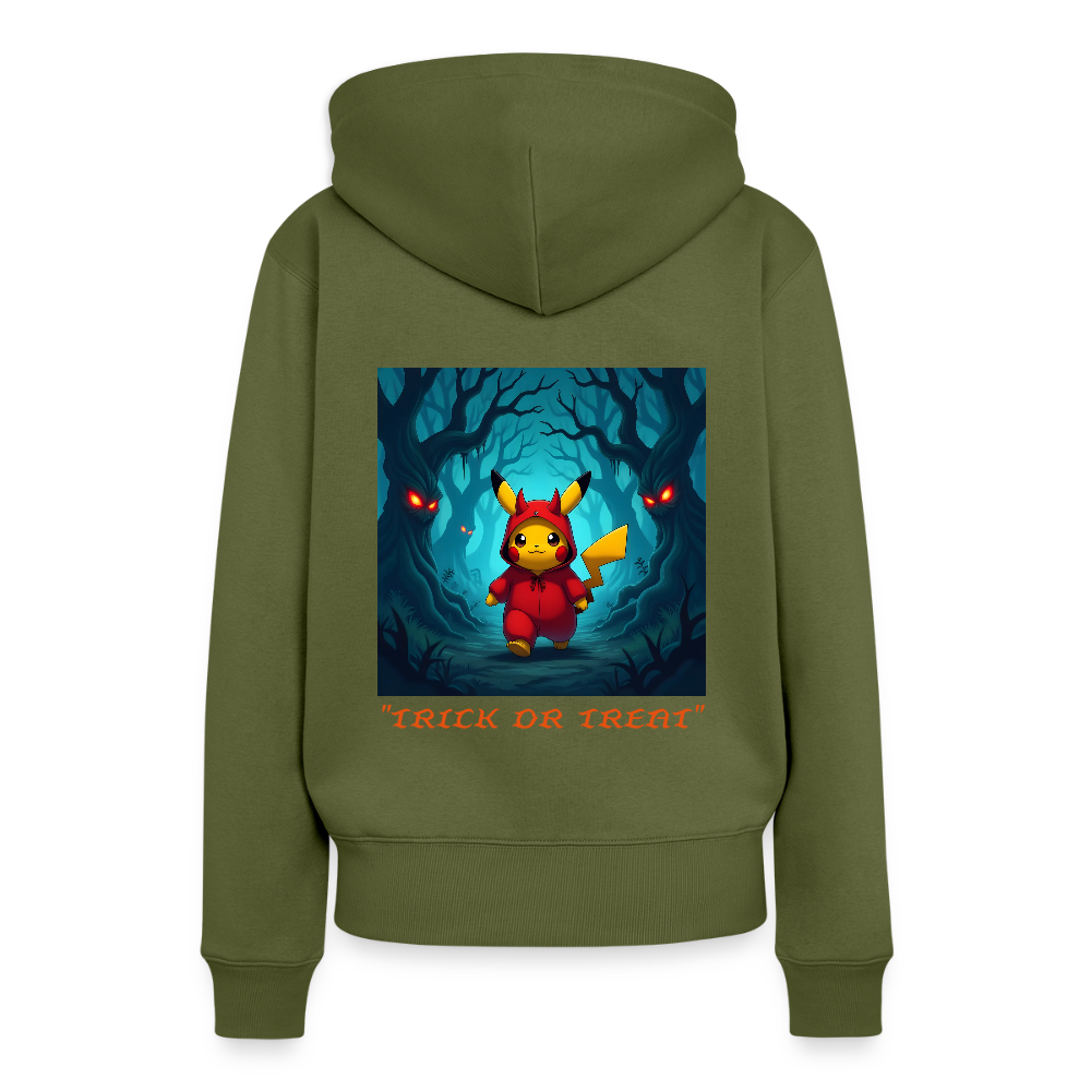 "TRICK OR TREAT" - WOMEN'S HOODIE - khaki