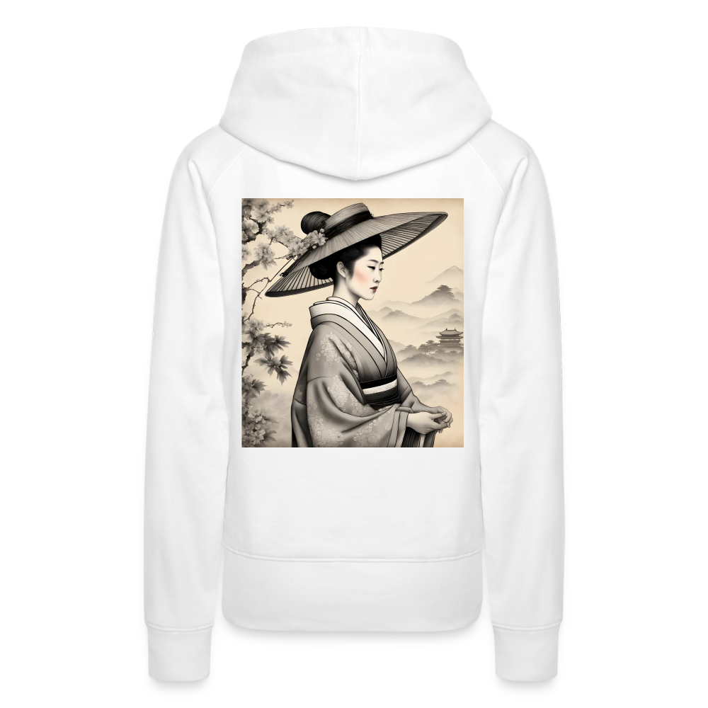 WOMAN AT PEACE - WOMEN'S HOODIE - white