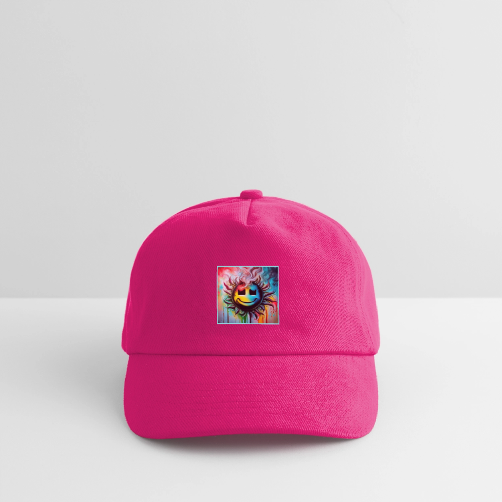 JR< TRADEMARKED LOGO - KIDS BASEBALL CAP - fuchsia
