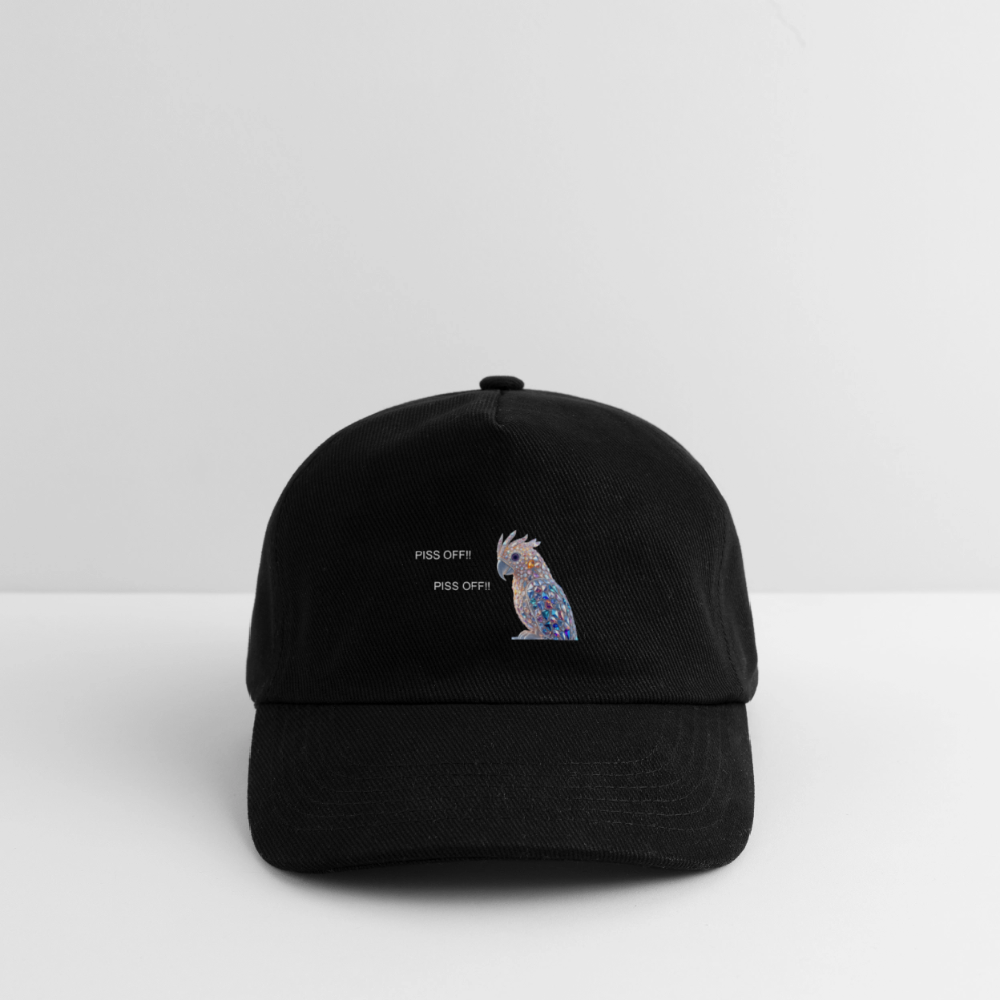 POLLY DONT WANT NO CRACKERS- KIDS BASEBALL CAP - black
