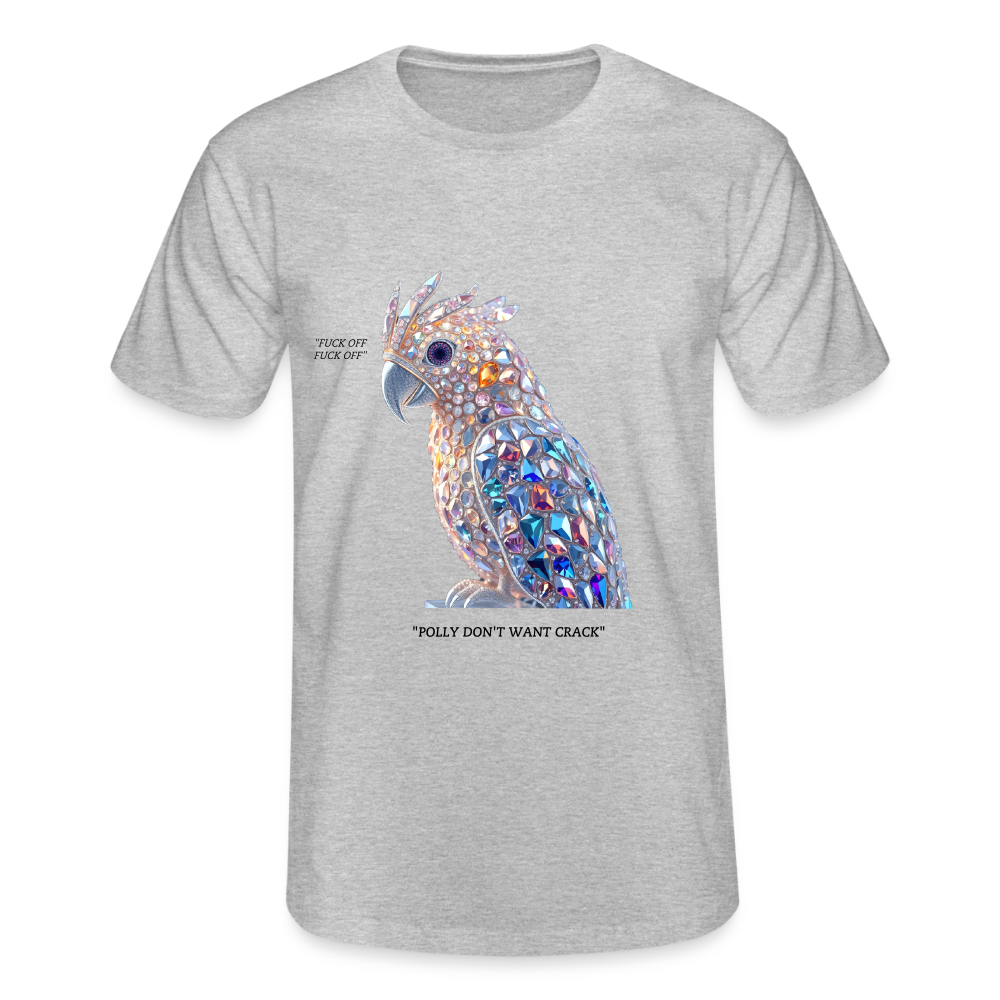 CRACK PARROT - MEN'S CLASSIC T-SHIRT - heather grey