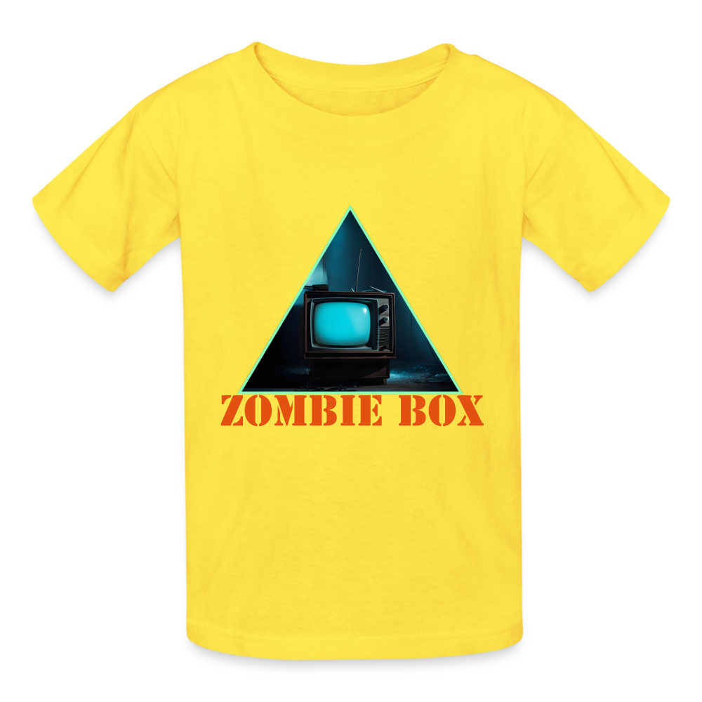 ZOMBIE BOX - CHILDREN'S T-SHIRT - yellow