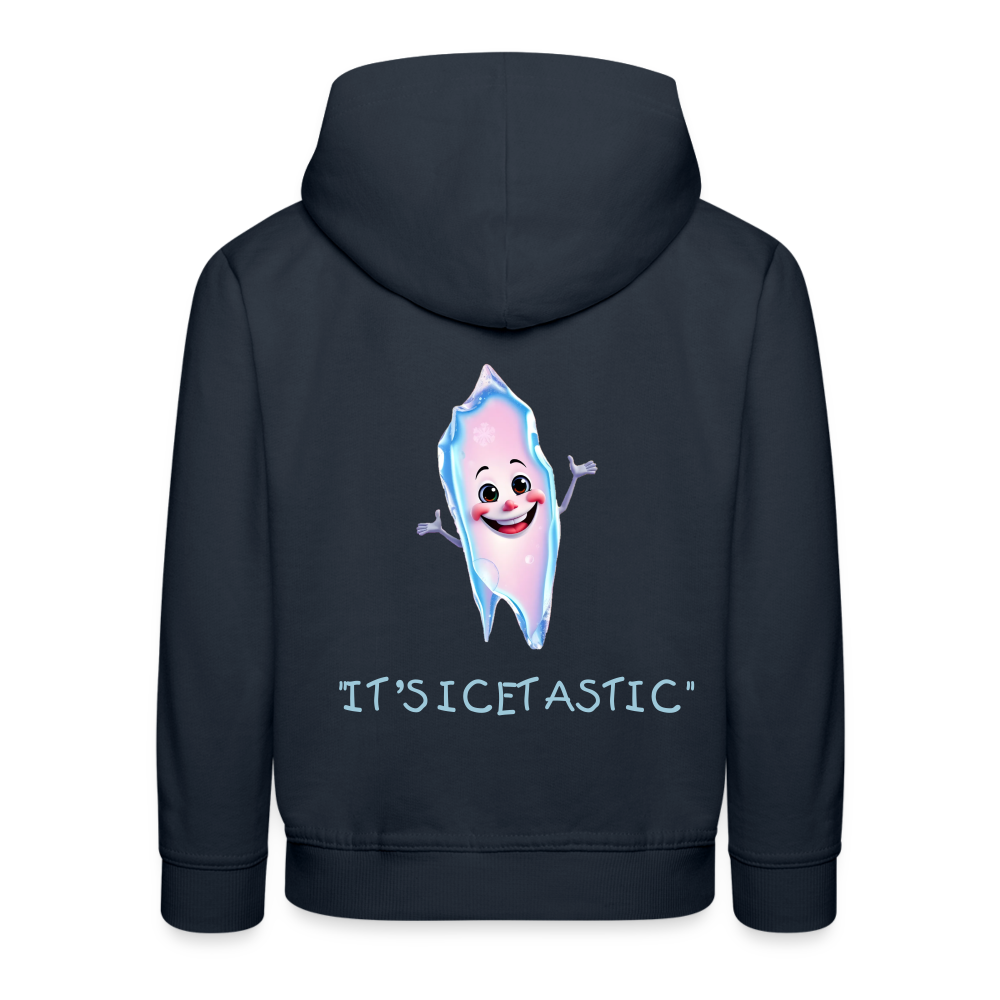 "IT'S ICETASTIC" CHILDREN'S HOODIE - navy