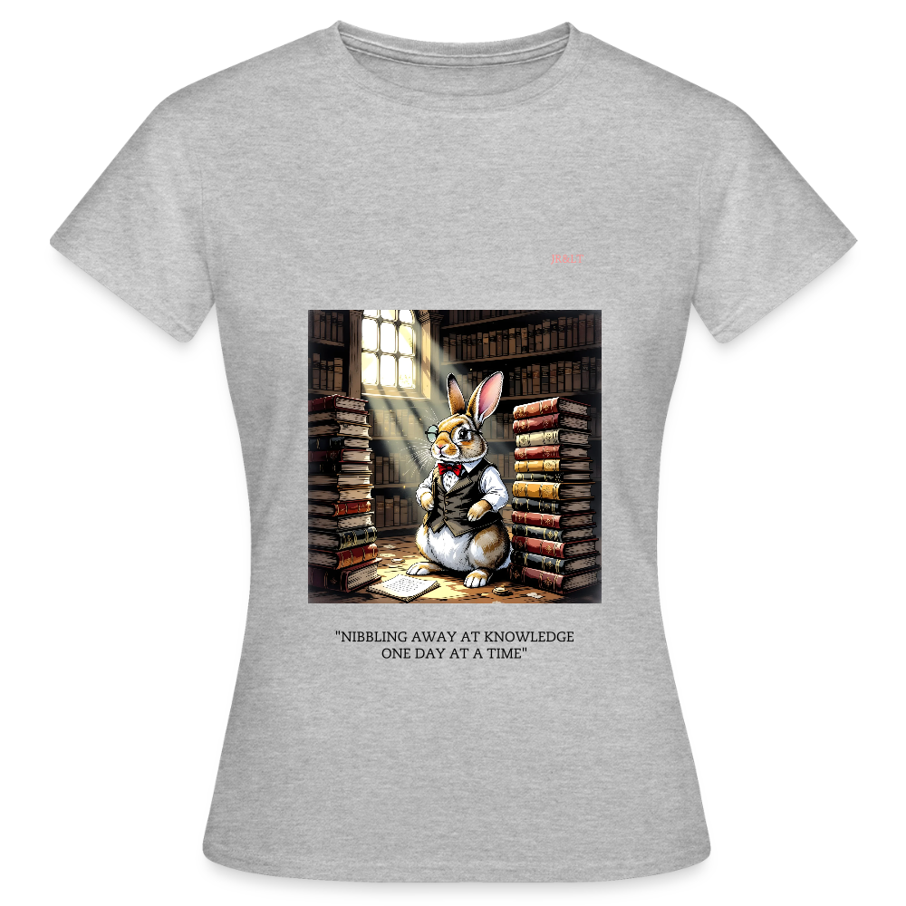 "PROFESSOR FLUFFY" - WOMEN'S CLASSIC T-SHIRT - heather grey