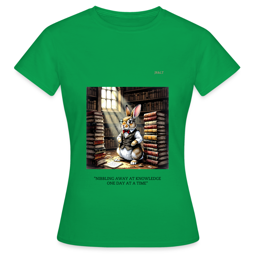 "PROFESSOR FLUFFY" - WOMEN'S CLASSIC T-SHIRT - kelly green