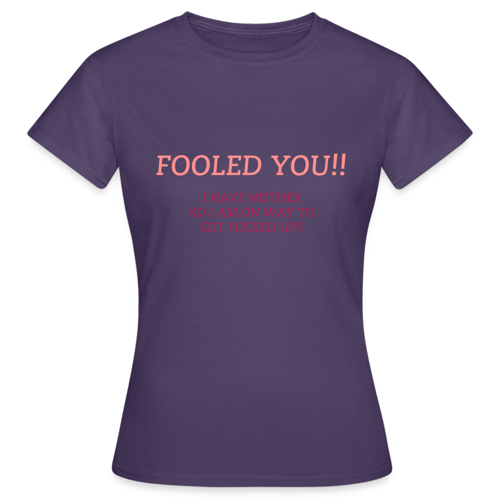 "WITH GREAT UDDERS" WOMEN'S CLASSIC T-SHIRT - dark purple