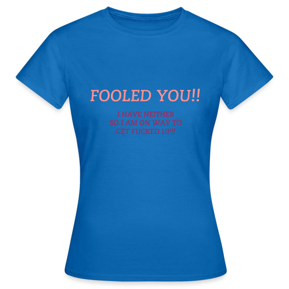 "WITH GREAT UDDERS" WOMEN'S CLASSIC T-SHIRT - royal blue