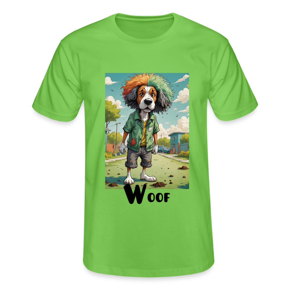 WOOF!! MEN'S CLASSIC T-SHIRT - light green