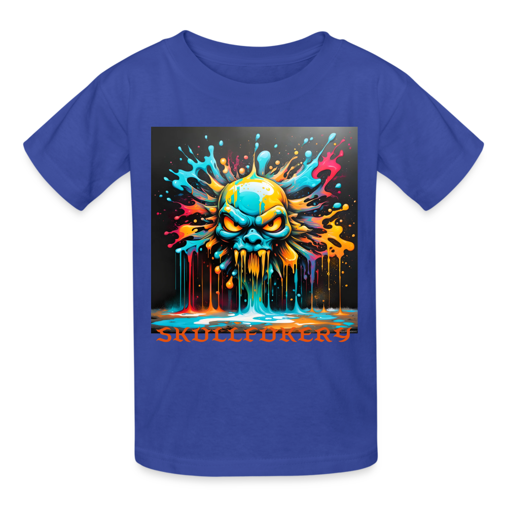 SKULLFUKERY - CHILDREN'S T-SHIRT - royal blue