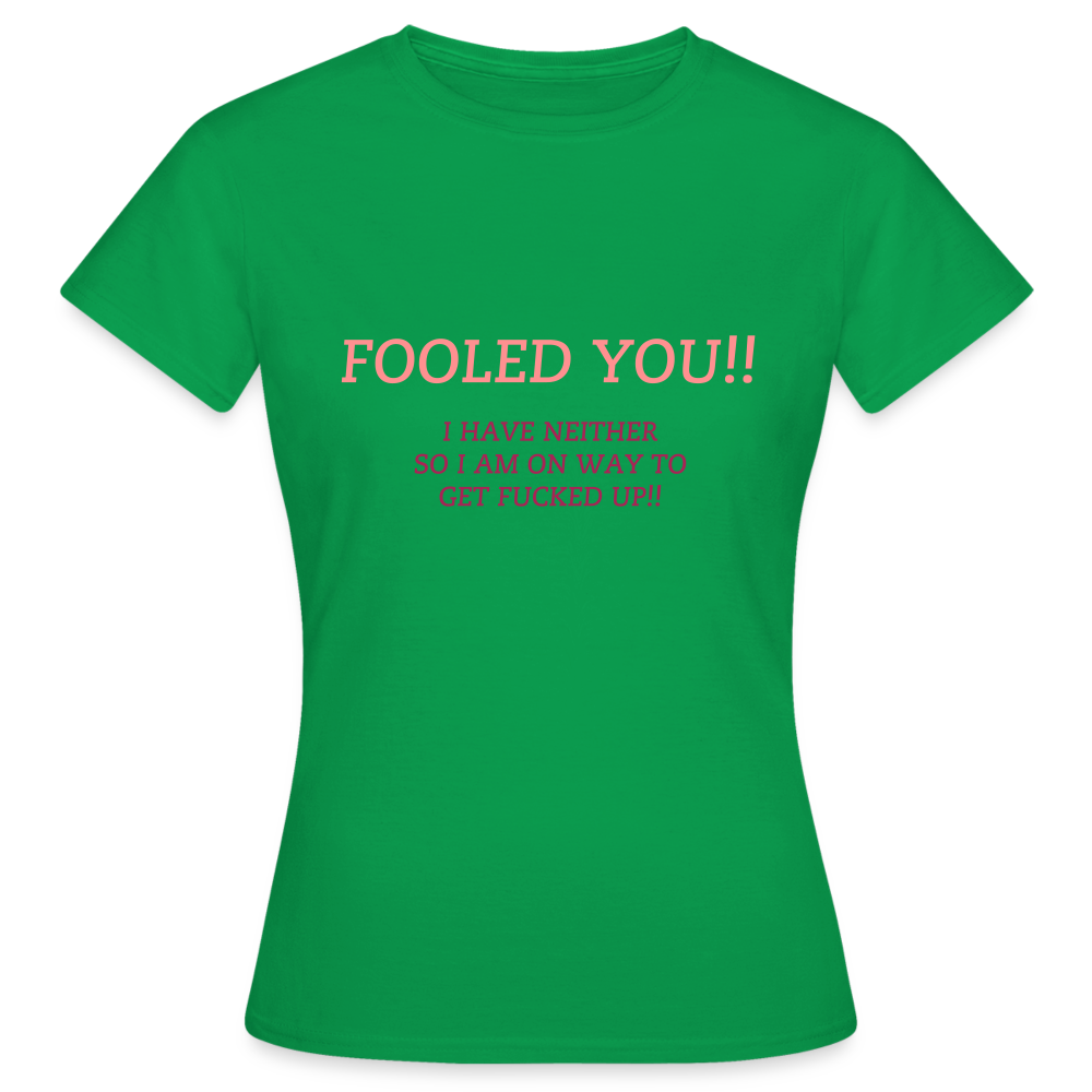 "WITH GREAT UDDERS" WOMEN'S CLASSIC T-SHIRT - kelly green