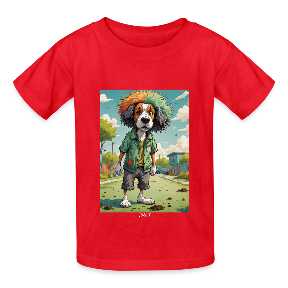 WOOF - CHILDREN'S T-SHIRT - red