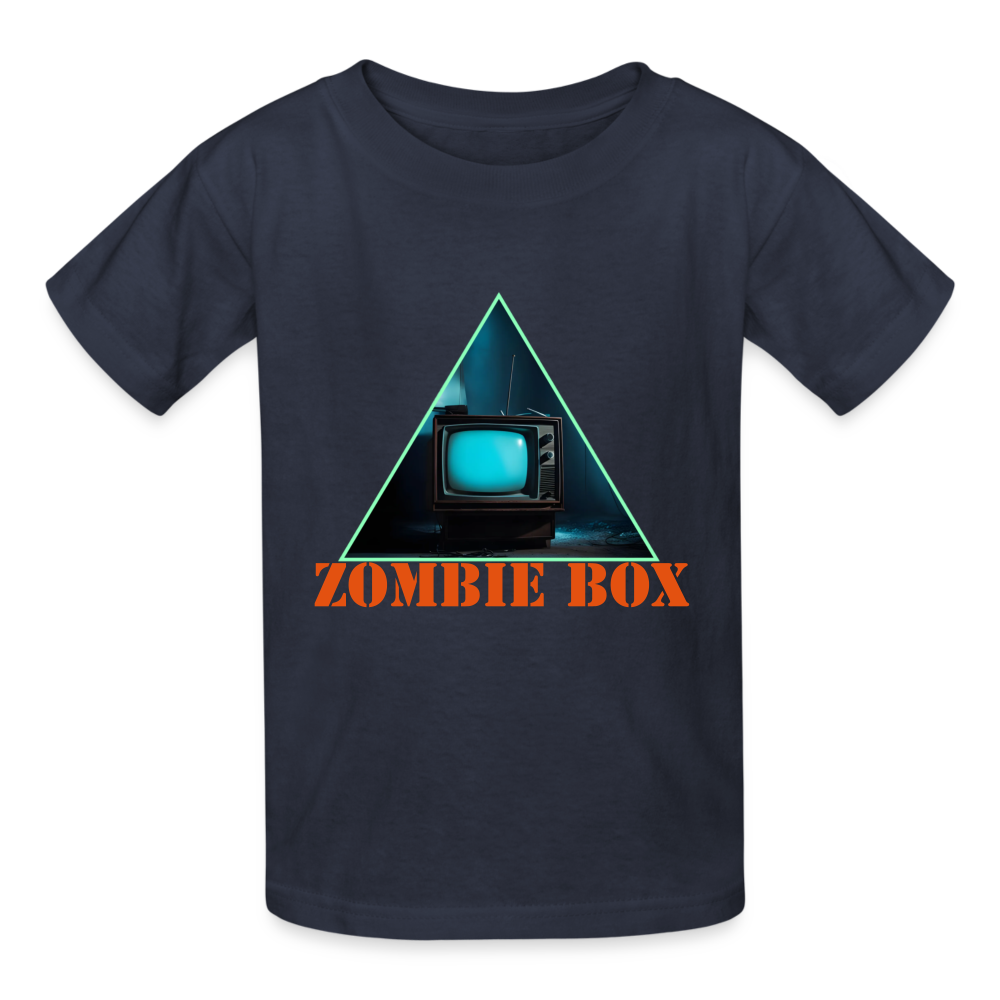 ZOMBIE BOX - CHILDREN'S T-SHIRT - navy