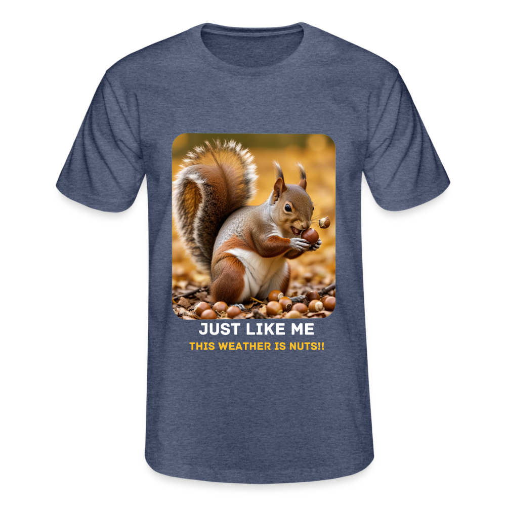 THIS WEATHER IS NUTS - MENS CLASSIC T-SHIRT - heather navy