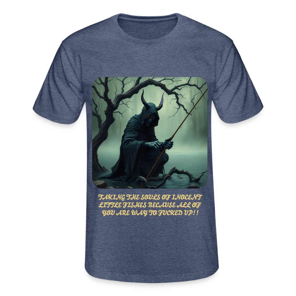 SOULESS WORLD - MENS CLASSIC T-SHIRT - heather navy