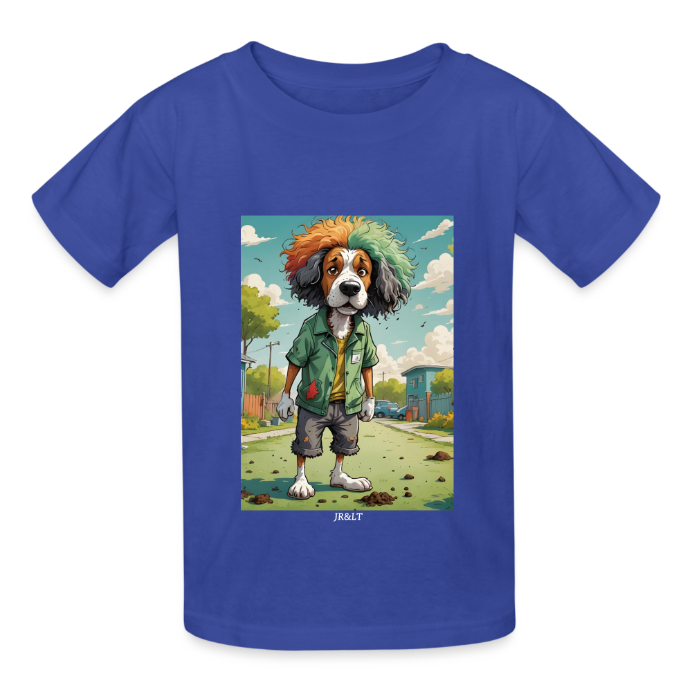 WOOF - CHILDREN'S T-SHIRT - royal blue